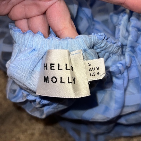 Hello Molly Lovers Of Fun Mini Dress Blue Size Small - Picture 12 of 13